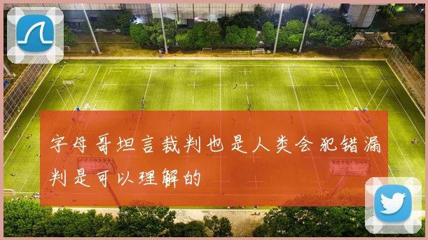 字母哥坦言裁判也是人类会犯错漏判是可以理解的